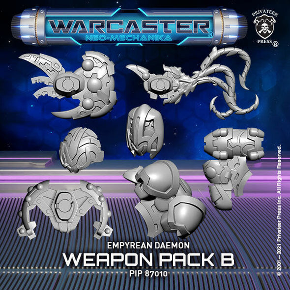 Warcaster: Neo-Mechanika - Empyrean - Daemon Weapon Pack (Variant B) [PIP87010] available at 401 Games Canada