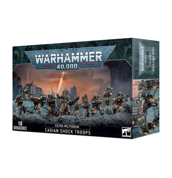 Warhammer 40,000 - Astra Militarum - Cadian Shock Troops available at 401 Games Canada