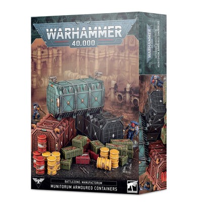 Warhammer 40,000 - Battlezone: Manufactorum - Munitorum Armoured Containers available at 401 Games Canada