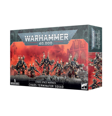 Warhammer 40,000 - Chaos Space Marines - Chaos Terminator Squad available at 401 Games Canada