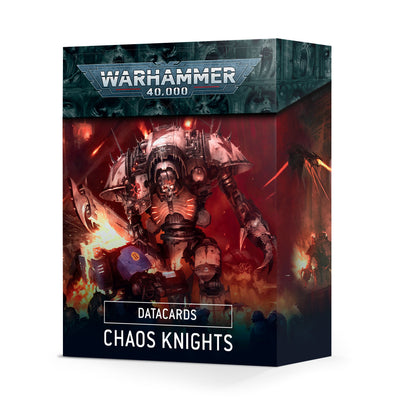 Warhammer 40,000 - Datacards: Chaos Knights - 9th Edition ** available at 401 Games Canada