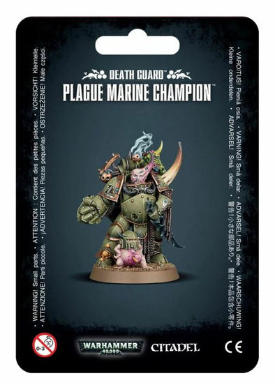 Warhammer 40,000 - Death Guard - Plague Marine Champion available at 401 Games Canada