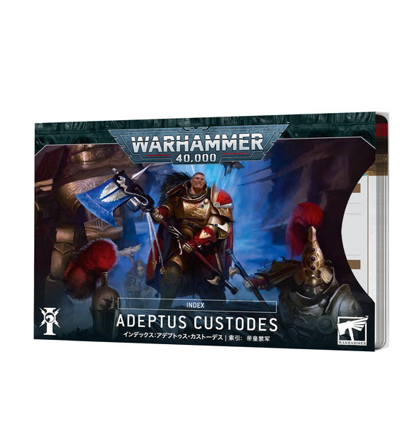 Warhammer 40,000 - Index Cards: Adeptus Custodes - 10th Edition available at 401 Games Canada