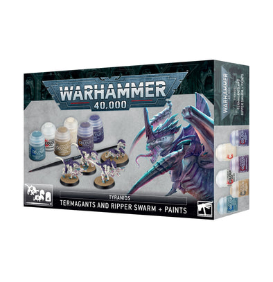 Warhammer 40,000 - Tyranids: Termagants and Ripper Swarm + Paints Set (ETB) available at 401 Games Canada