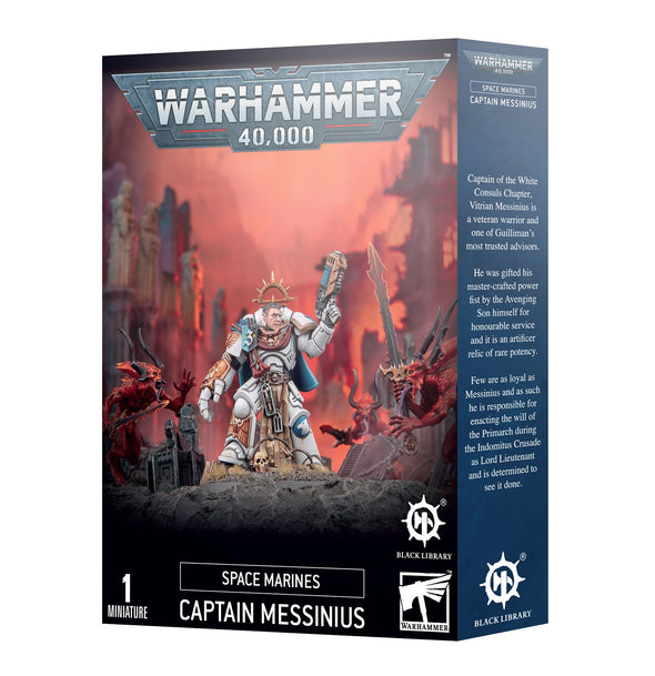 Warhammer 40,000 - White Consuls - Captain Messinius (Black Library Celebration 2023) available at 401 Games Canada