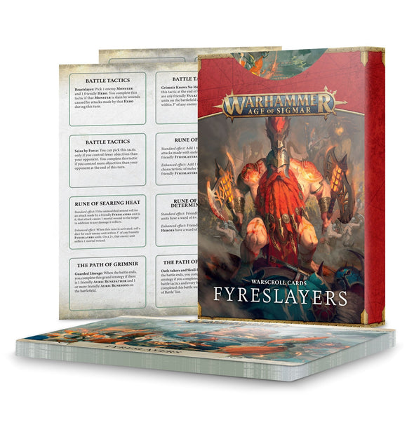 Warhammer: Age of Sigmar - Fyreslayers - Warscroll Cards ** available at 401 Games Canada