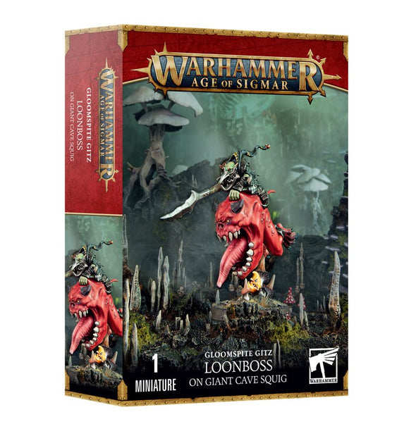 Warhammer: Age of Sigmar - Gloomspite Gitz - Loonboss on Giant Cave Squig available at 401 Games Canada