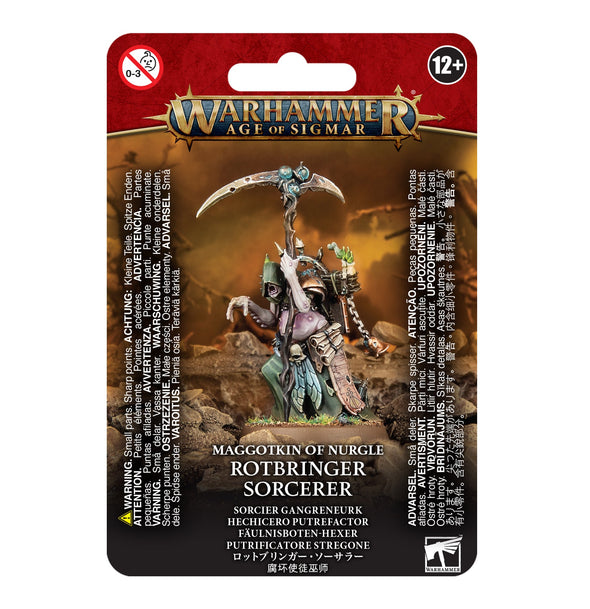 Warhammer: Age of Sigmar - Maggotkin of Nurgle - Rotbringer Sorcerer available at 401 Games Canada