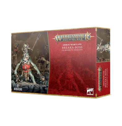 Warhammer: Age of Sigmar - Orruk Warclans - Breaka-Boss on Mirebrute Troggoth available at 401 Games Canada