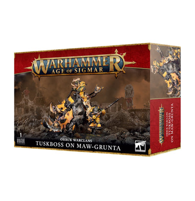 Warhammer: Age of Sigmar - Orruk Warclans - Tuskboss on Maw-Grunta available at 401 Games Canada