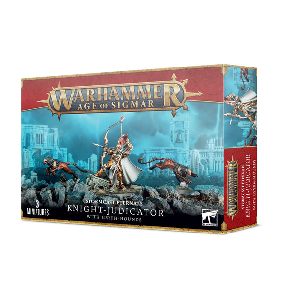 Warhammer: Age of Sigmar - Stormcast Eternals - Knight-Judicator with Gryph Hounds available at 401 Games Canada