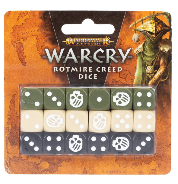 Warhammer: Age of Sigmar - Warcry - Rotmire Creed Dice ** available at 401 Games Canada