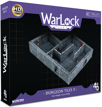 Warlock Dungeon Tiles - Dungeon Tiles II: Full Height Stone Walls available at 401 Games Canada