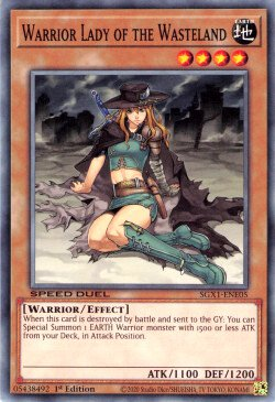 Warrior Lady of the Wasteland - SGX1-ENE05 - Common - 1st Edition available at 401 Games Canada