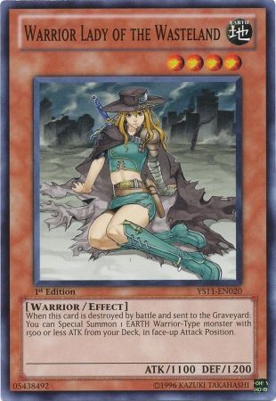 Warrior Lady of the Wasteland - YS11-EN020 - Common - 1st Edition available at 401 Games Canada