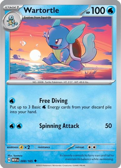Wartortle - 008/165 - Uncommon available at 401 Games Canada
