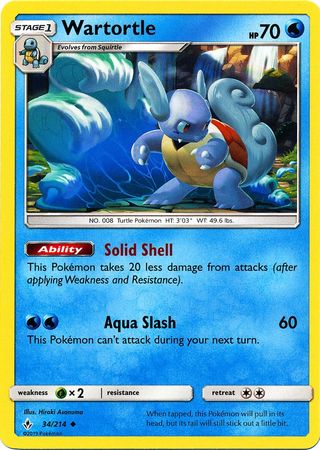 Wartortle - 34/214 - Uncommon available at 401 Games Canada