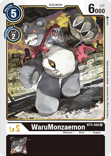 WaruMonzaemon - BT5-066 - Rare available at 401 Games Canada