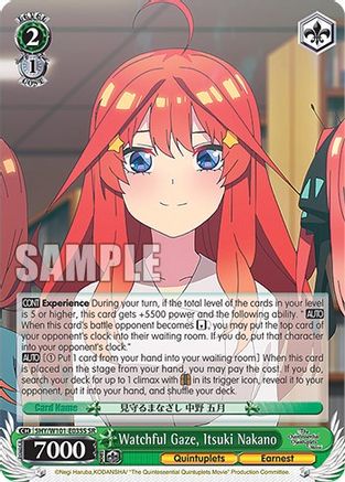 Watchful Gaze, Itsuki Nakano (SR) - 5HY/W101-E035S - Super Rare available at 401 Games Canada