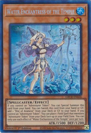 Water Enchantress of the Temple - GRCR-EN026 - Collector's Rare - 1st Edition available at 401 Games Canada