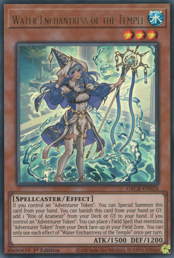 Water Enchantress of the Temple - GRCR-EN026 - Ultra Rare - 1st Edition available at 401 Games Canada