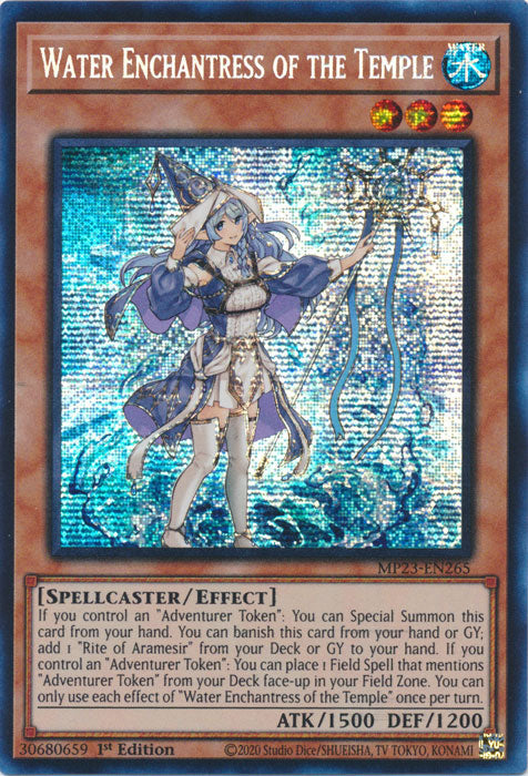 Water Enchantress of the Temple - MP23-EN265 - Prismatic Secret Rare - 1st Edition available at 401 Games Canada