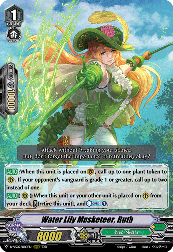 Water Lily Musketeer, Ruth - D-VS02/080 - Triple Rare available at 401 Games Canada