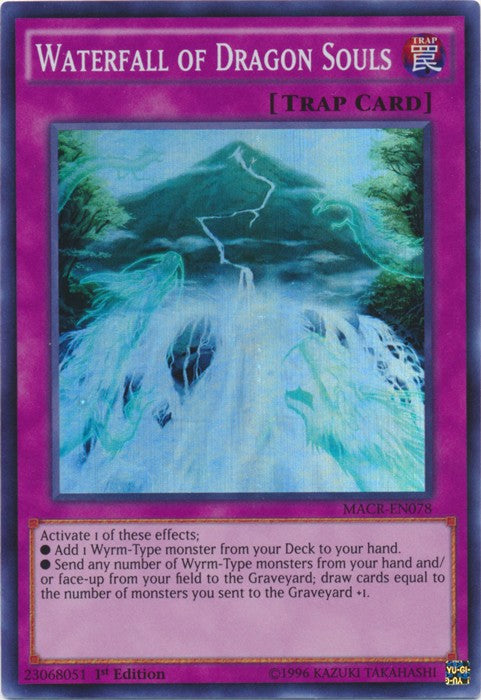 Waterfall of Dragon Souls - MACR-EN078 - Super Rare - 1st Edition available at 401 Games Canada