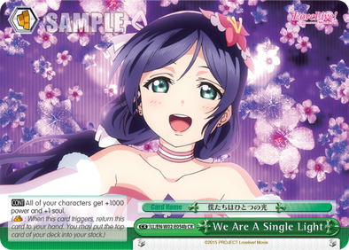 We Are A Single Light - LL/EN-W02-E054b - Climax Rare (B) (Nozomi) available at 401 Games Canada