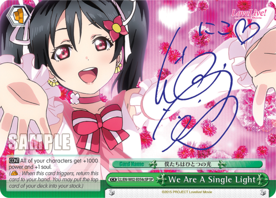 We Are A Single Light - LL/EN-W02-E054cSP - Special Rare (C) (Nico) available at 401 Games Canada