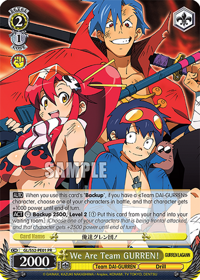 We Are Team GURREN! - GL/S52-PE01 - Promo available at 401 Games Canada