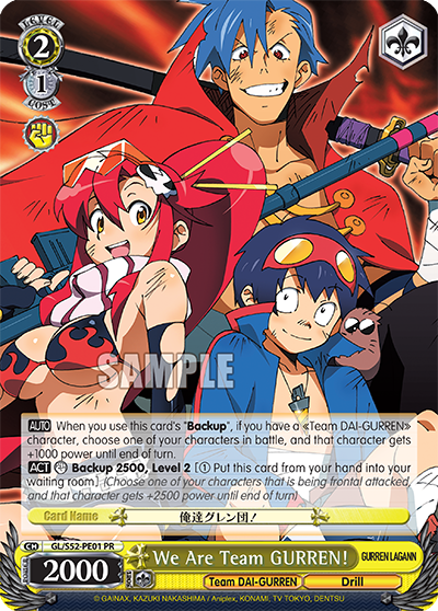 We Are Team GURREN! - GL/S52-PE01 - Promo available at 401 Games Canada