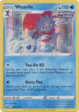 Weavile - 031/198 - Holo Rare available at 401 Games Canada