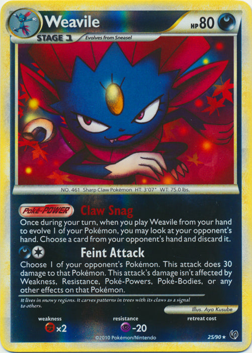 Weavile - 25/90 - Rare - Reverse Holo available at 401 Games Canada