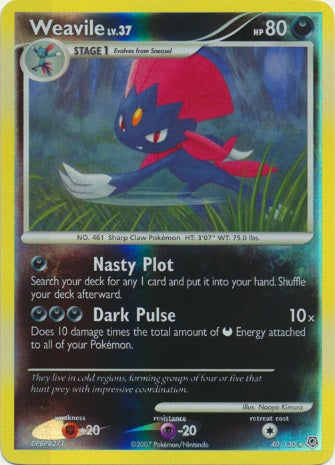 Weavile - 40/130 - Rare available at 401 Games Canada