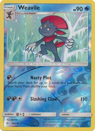 Weavile - 44/236 - Rare - Reverse Holo available at 401 Games Canada