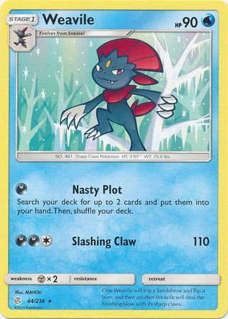 Weavile - 44/236 - Rare available at 401 Games Canada