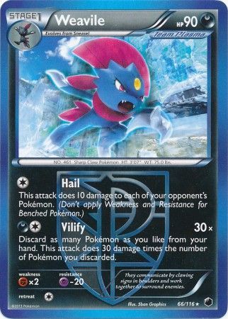 Weavile - 66/116 - Rare available at 401 Games Canada