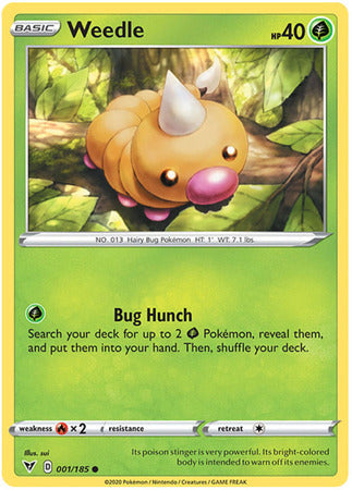 Weedle - 001/185 - Common available at 401 Games Canada