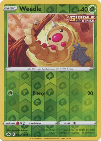 Weedle - 001/198 - Common - Reverse Holo available at 401 Games Canada