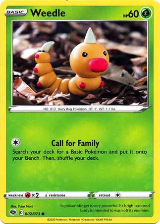 Weedle - 002/073 - Common available at 401 Games Canada