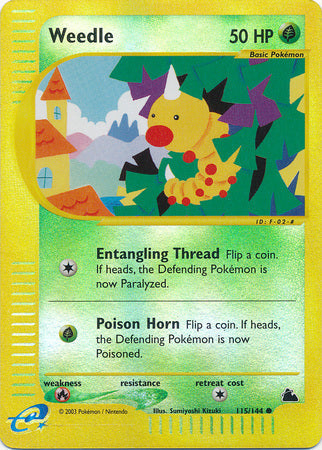 Weedle - 115/144 - Common - Reverse Holo available at 401 Games Canada