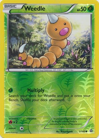 Weedle - 1/160 - Common - Reverse Holo available at 401 Games Canada