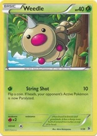 Weedle - 1/39 - Common available at 401 Games Canada