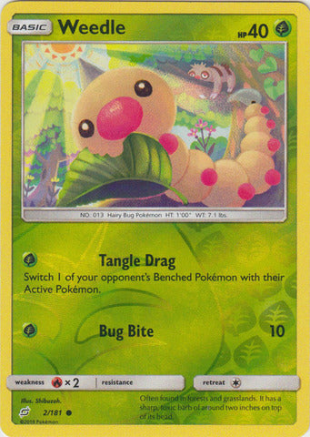 Weedle - 2/181 - Common - Reverse Holo available at 401 Games Canada