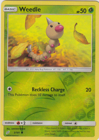 Weedle - 3/181 - Common - Reverse Holo available at 401 Games Canada