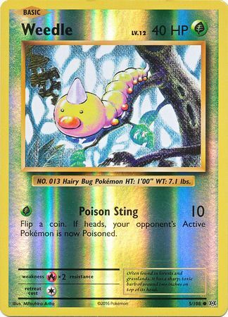 Weedle - 5/108 - Common - Reverse Holo available at 401 Games Canada