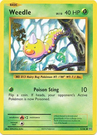 Weedle - 5/108 - Common available at 401 Games Canada