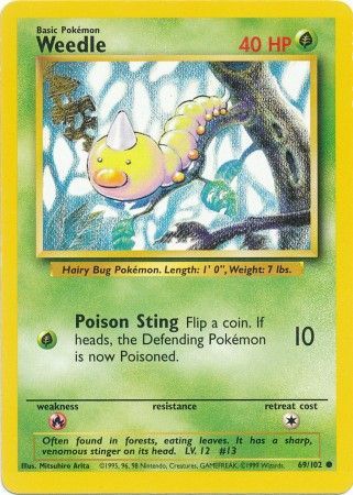 Weedle - 69/102 - Common - Unlimited available at 401 Games Canada