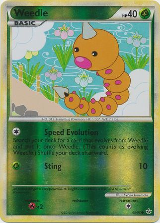 Weedle - 69/95 - Common - Reverse Holo available at 401 Games Canada